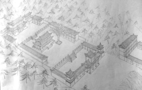 傳統寺廟規劃設計及寺院圖紙分析  第15張