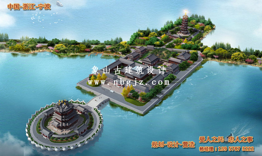 寧波東錢湖小普陀寺廟擴建方案設計